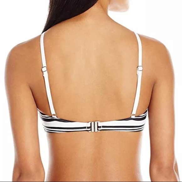 SZ M ONLY🌟Mink Pink Striped High-Neck Bikini! NEW - Picture 4 of 7